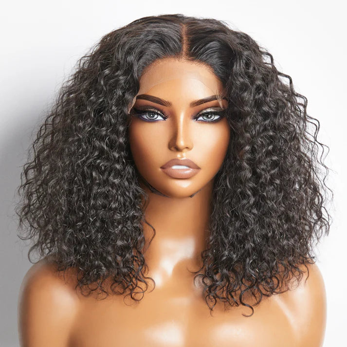Taneshia's GodBless 5x5 Glueless Lace Closure Bob Wig 150% Density Water Wave