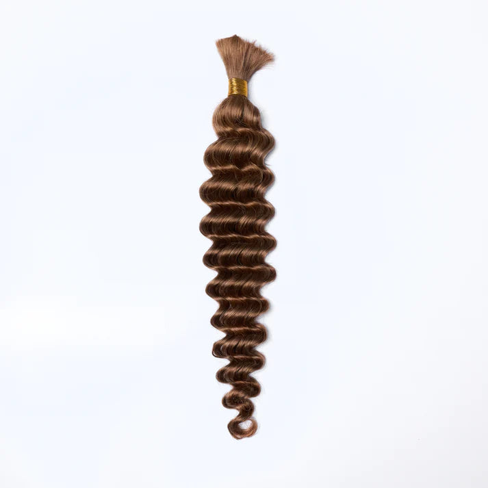 Taneshia's GodBless 20inch Deep Wave Bulk Hair For Braiding #30 Color