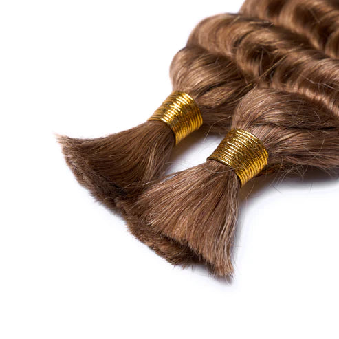 Taneshia's GodBless 20inch Deep Wave Bulk Hair For Braiding #30 Color